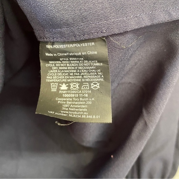 Tory Burch Feminine Sleeve Button Up Blouse Sz 4 - Picture 9 of 9